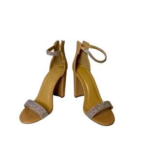 Charlotte Russe Dress Shoes 4" Heel  Size 7 Tan